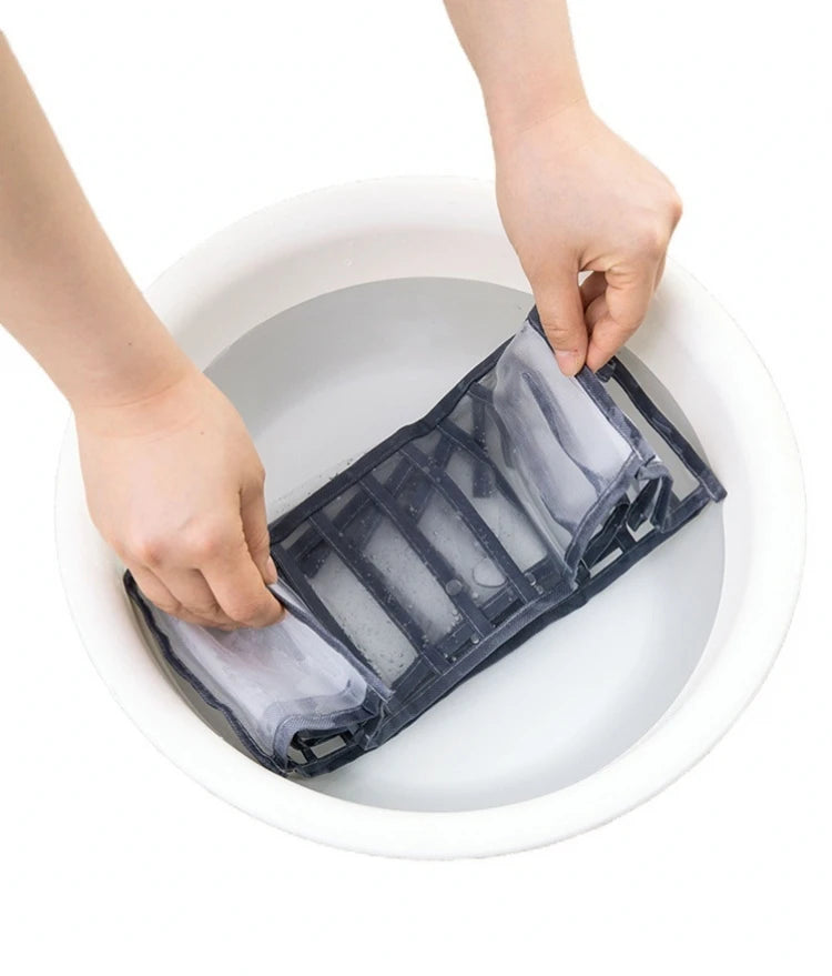 Foldable Underwear & Bra Organizer – Wardrobe Drawer Storage Box for Bedroom Closet