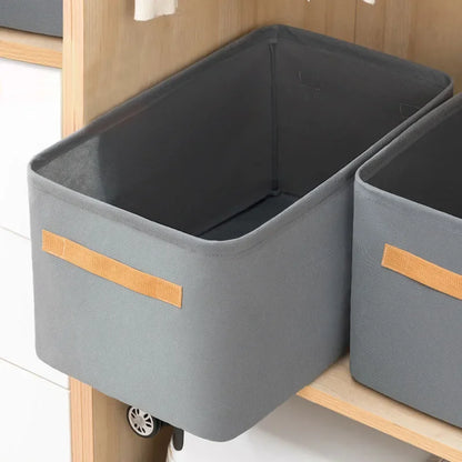 Clothes Storage Organizer Bag – Foldable Non-Woven Wardrobe Box for Pants, Sweaters & Jeans