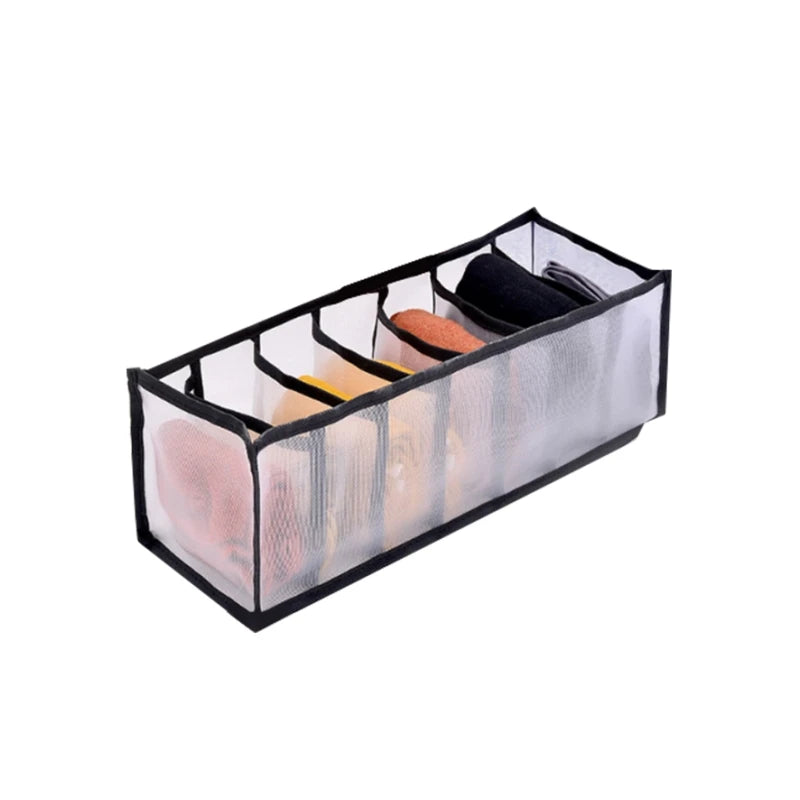 Foldable Underwear & Bra Organizer – Wardrobe Drawer Storage Box for Bedroom Closet
