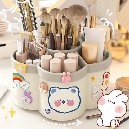 Rotating Pen Holder – Large Capacity Desk Organizer for Pens, Brushes & Cosmetics