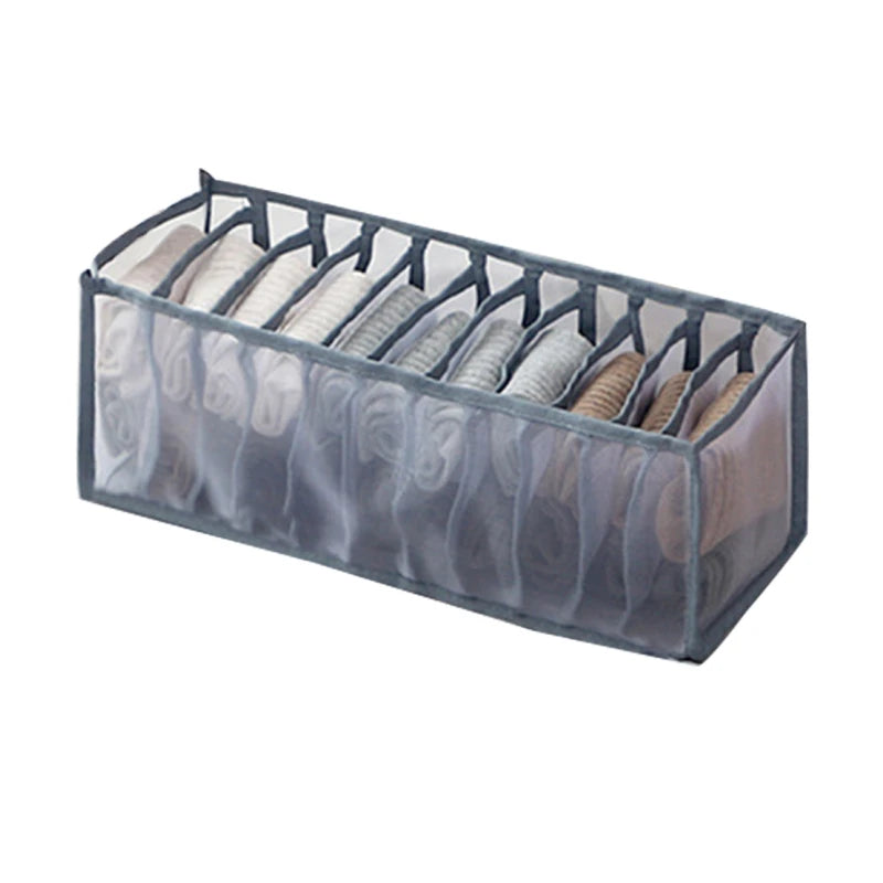 Foldable Underwear & Bra Organizer – Wardrobe Drawer Storage Box for Bedroom Closet