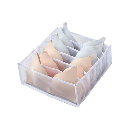 Foldable Underwear & Bra Organizer – Wardrobe Drawer Storage Box for Bedroom Closet