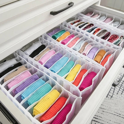 Foldable Underwear & Bra Organizer – Wardrobe Drawer Storage Box for Bedroom Closet