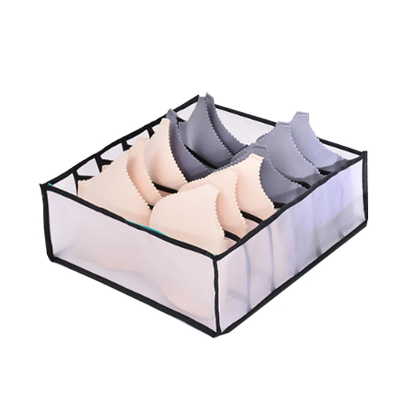 Foldable Underwear & Bra Organizer – Wardrobe Drawer Storage Box for Bedroom Closet