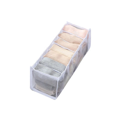 Foldable Underwear & Bra Organizer – Wardrobe Drawer Storage Box for Bedroom Closet