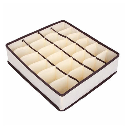 Foldable Underwear & Bra Organizer – Wardrobe Drawer Storage Box for Bedroom Closet
