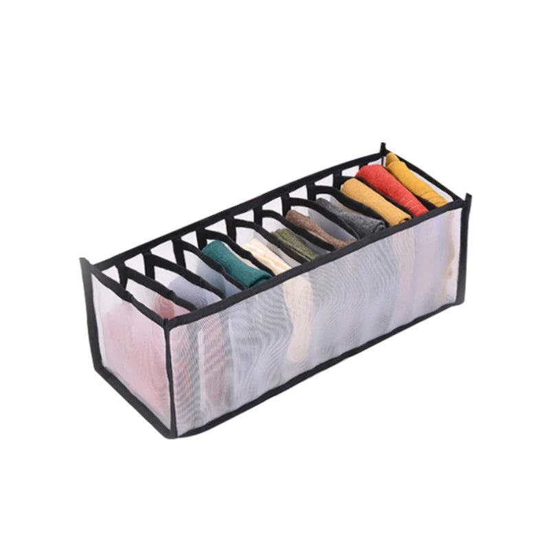 Foldable Underwear & Bra Organizer – Wardrobe Drawer Storage Box for Bedroom Closet