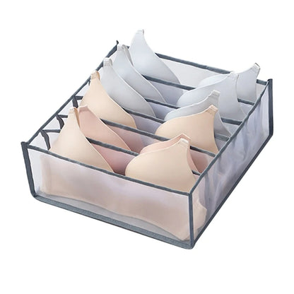 Foldable Underwear & Bra Organizer – Wardrobe Drawer Storage Box for Bedroom Closet