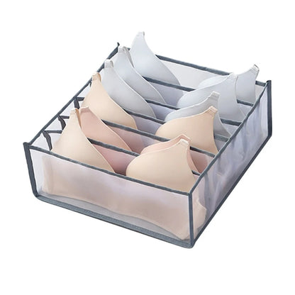 Foldable Underwear & Bra Organizer – Wardrobe Drawer Storage Box for Bedroom Closet