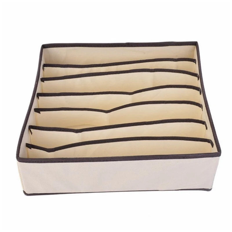 Foldable Underwear & Bra Organizer – Wardrobe Drawer Storage Box for Bedroom Closet