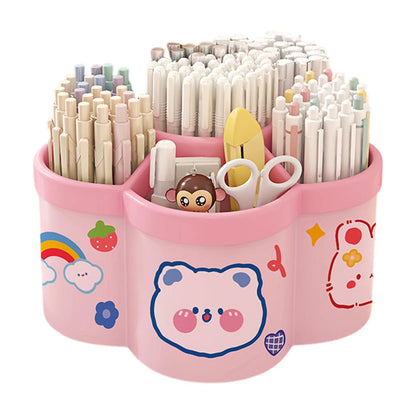 Rotating Pen Holder – Large Capacity Desk Organizer for Pens, Brushes & Cosmetics