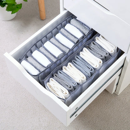 Foldable Underwear & Bra Organizer – Wardrobe Drawer Storage Box for Bedroom Closet